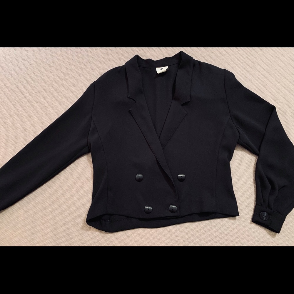 EUC Jacket/Blouse: Bolero-Style, Lightweight, Vintage Campus Casuals - Picture 3 of 14